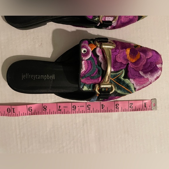 Jeffrey Campbell Risa embroidered mules Size 7 very good condition - Picture 6 of 7
